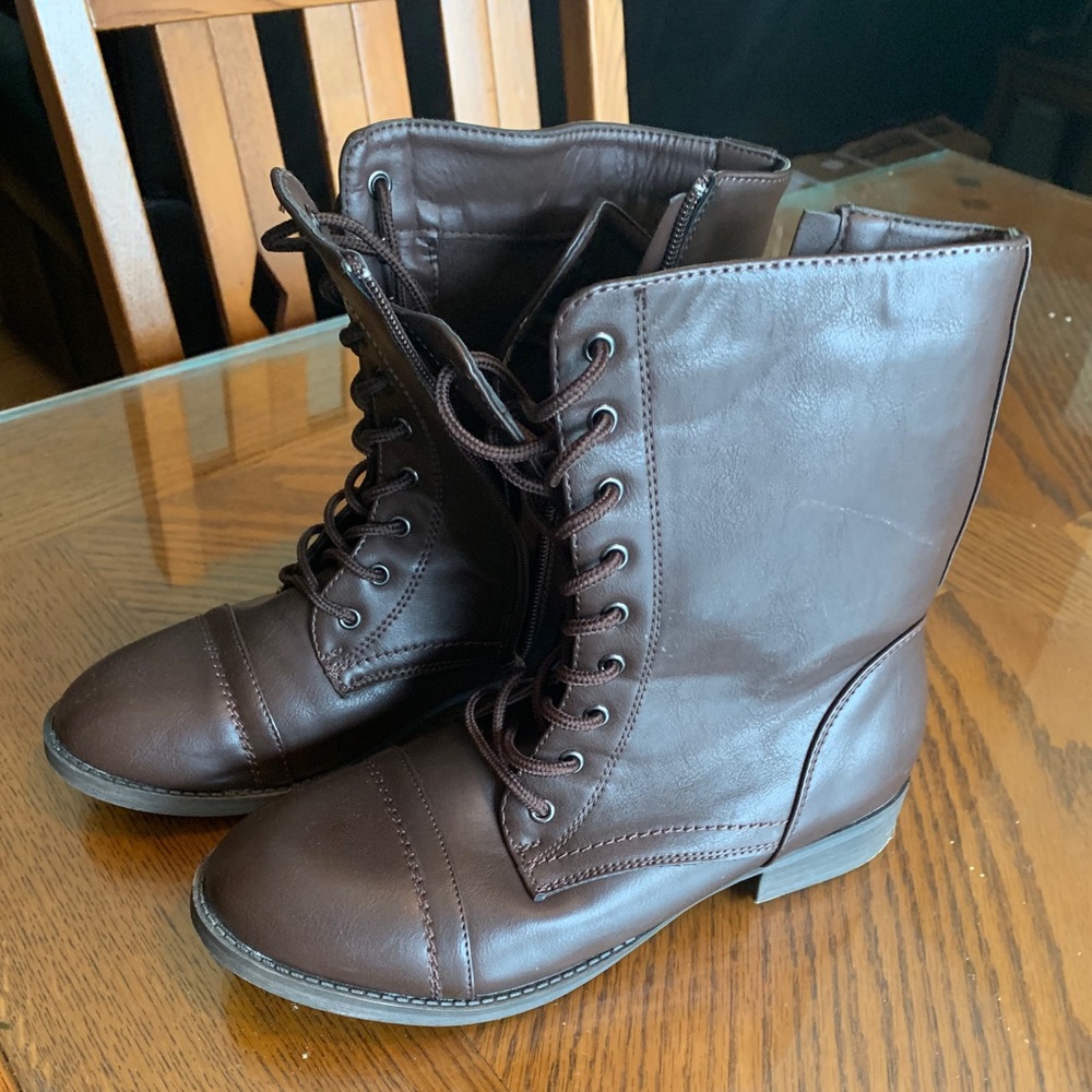 Gently worn boots.